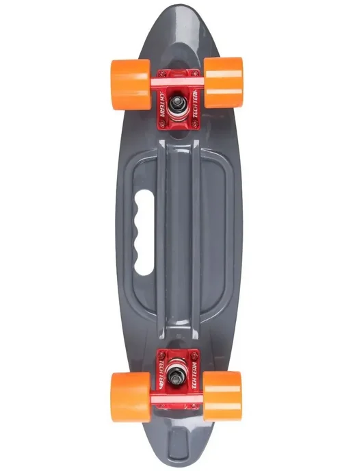 TechTeam Круизер пластиковый Fishboard 23" mini print, grey, серый, фото 2
