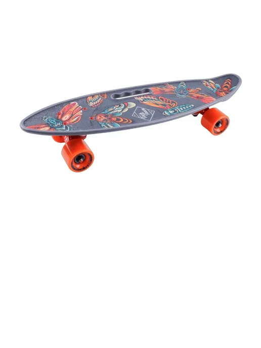 TechTeam Скейтборд пластиковый Fishboard 23 print (mini)yellow, серый, фото 3