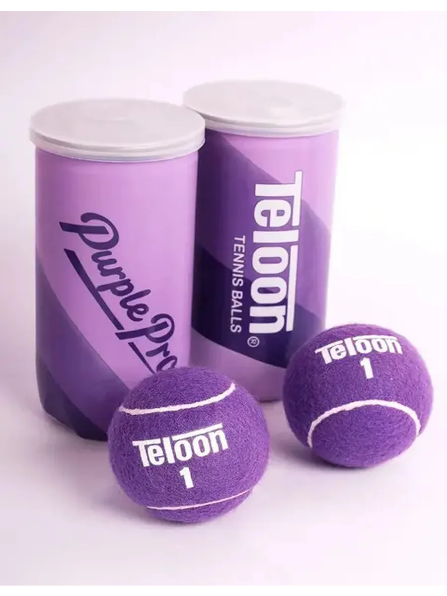 Фиолетовые мячи (2шт) для большого тенниса, Purple PRO