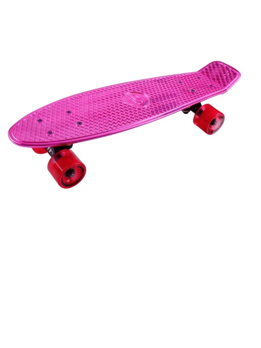 TechTeam Скейтборд пластиковый Metallic 22 pink, розовый