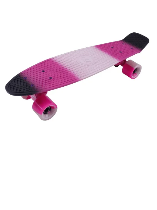 TechTeam Скейтборд пластиковый Multicolor 22 pink-black, черный