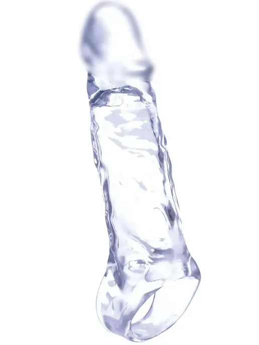 ToyForFun Насадка удлинитель пениса "Penis Extender With Ball" 13см, белый, фото 2