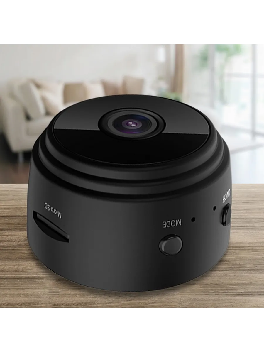 Камера видеонаблюдения Night Vision для дома, Wi-Fi, черная