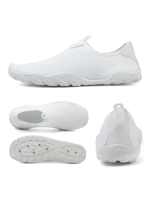 Дышащие акваобувь для воды и туризма, White 37, белый, фото 2