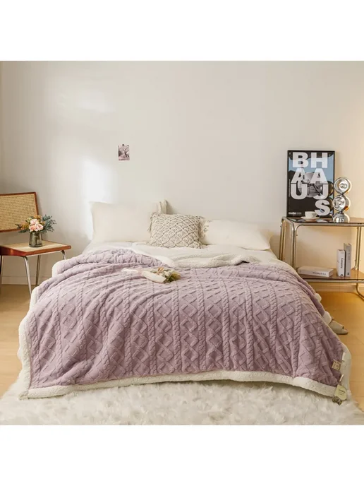 GF CALLI Плед 180х200 см на кровать для спальни с котами британцами, 180x200 см, фото 3
