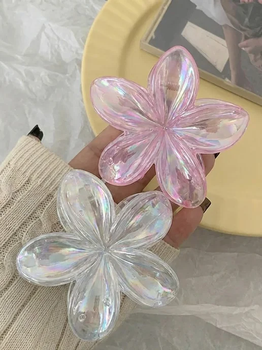 JewelryMeverly Крабик для волос гавайский цветок 2 шт, 2 шт, фото 2