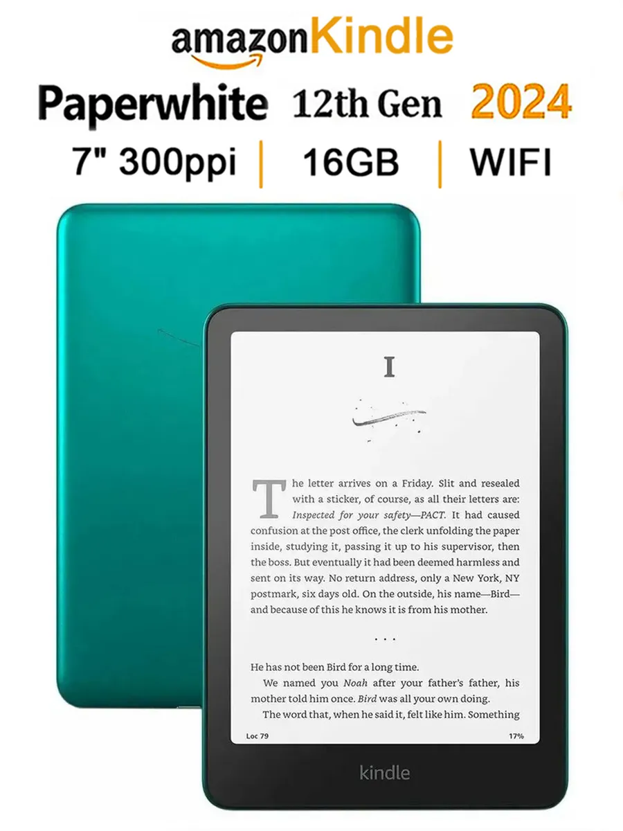 Электронная книга, kindle 7 дюймов, 16 ГБ, зелёная