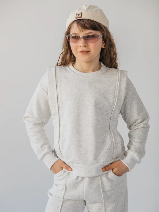 ALIENS KIDS Костюм спортивный для девочки, серый, фото 6