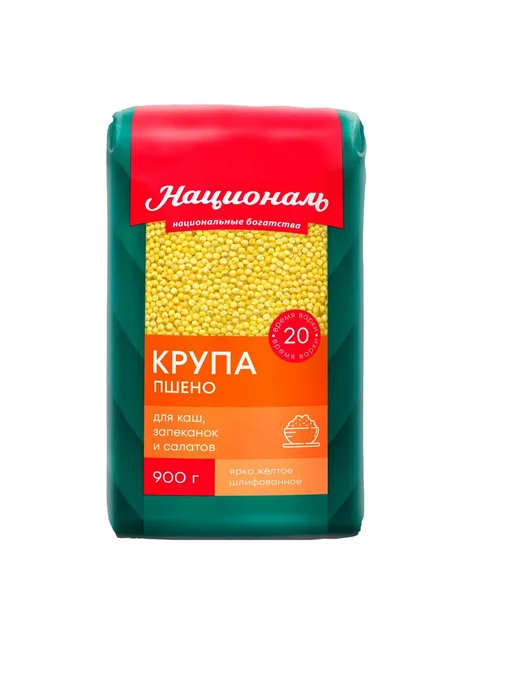 Националь Пшено шлифованное, 900г, 2 шт, 900 г, 2 шт, фото 2
