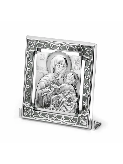 ЗАО Красная Пресня Икона "Иверская" серебряная, серебристый, фото 2