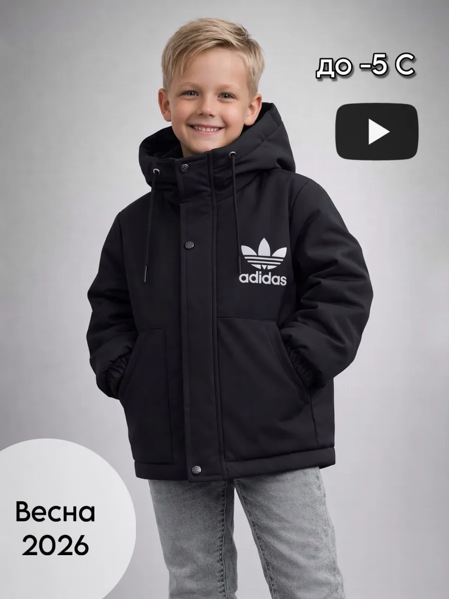 Куртка демисезонная весенняя для мальчика чёрная