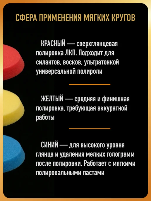 HOTZ Круг полировальный с отверстием, голубой, голубой, фото 7