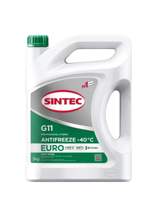 SINTEC Антифриз EURO G11 зеленый, 3 кг