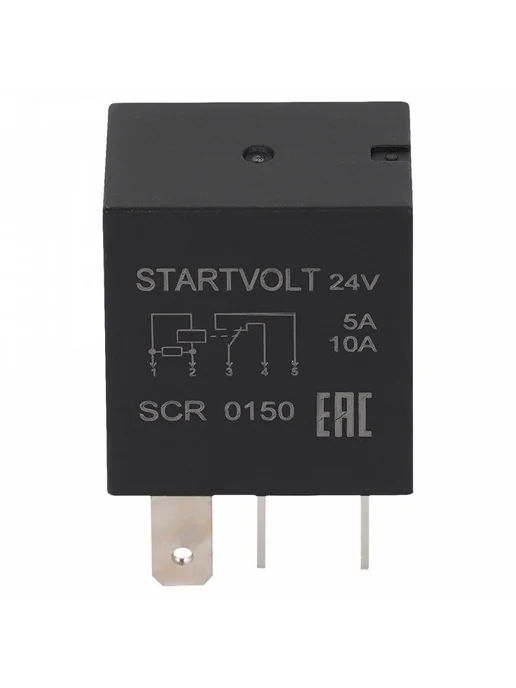 STARTVOLT Реле 5 контактное 24V 10A 5 Volvo MAN DAF с резистором, вариант, фото 3