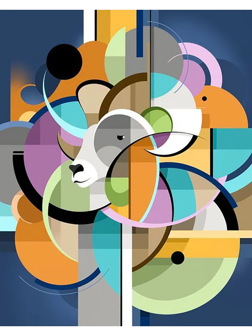 Art KiNa Картина по номерам 40х50 Абстрактное животное, 40x50, фото 2