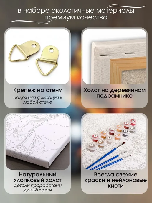 Art KiNa Картина по номерам 40х50 Абстрактные птицы, 40x50, фото 4