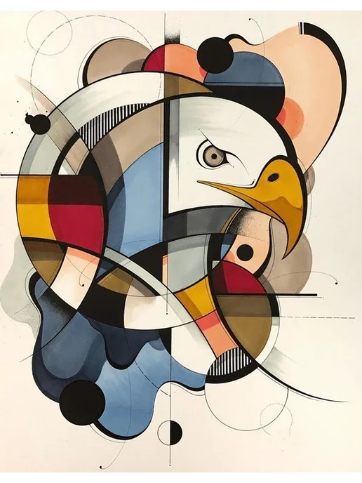 Art KiNa Картина по номерам 40х50 Абстрактный орел, 40x50, фото 2
