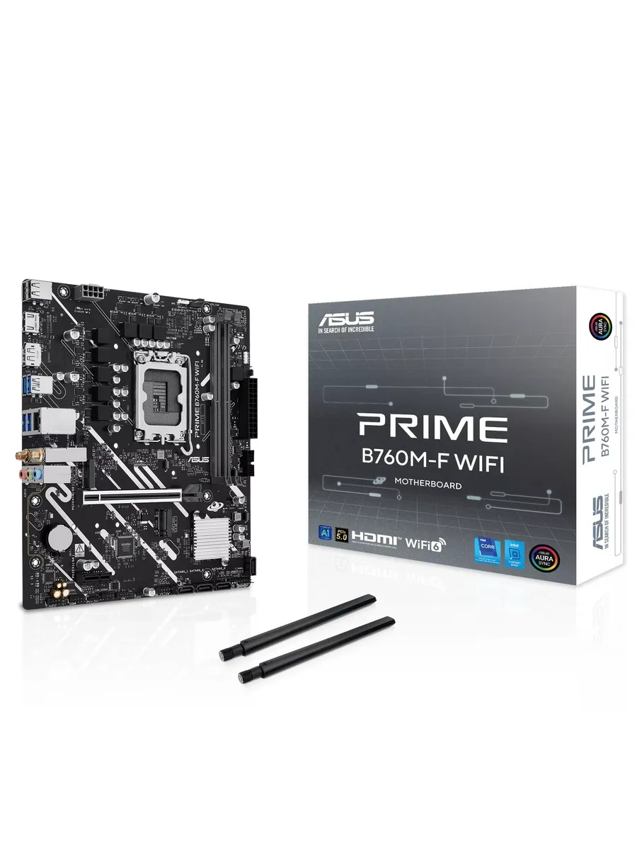 Asus Материнская плата PRIME B760M-F WIFI LGA1700 Intel B760 mATX