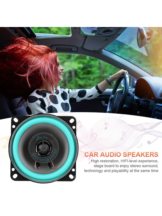 4" автоакустика 12В, полнодиапазон, нелиняющая, Damp-proof, вариант, фото 4
