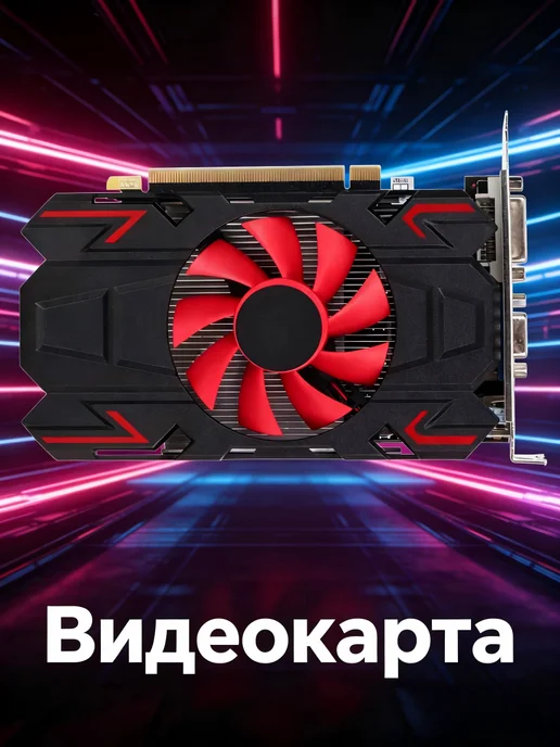 Видеокарта HD7670 4 ГБ DDR5 128 бит, 4 ГБ