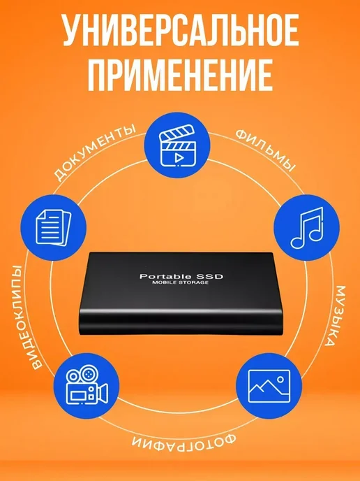 Внешний жесткий диск 2 тб, SSD на 2tb, 2 ТБ, 2 ТБ, фото 2
