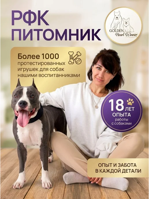 Golden Heart Winner Канат игрушка для собак крупных и средних пород 60 см, белый, фото 4