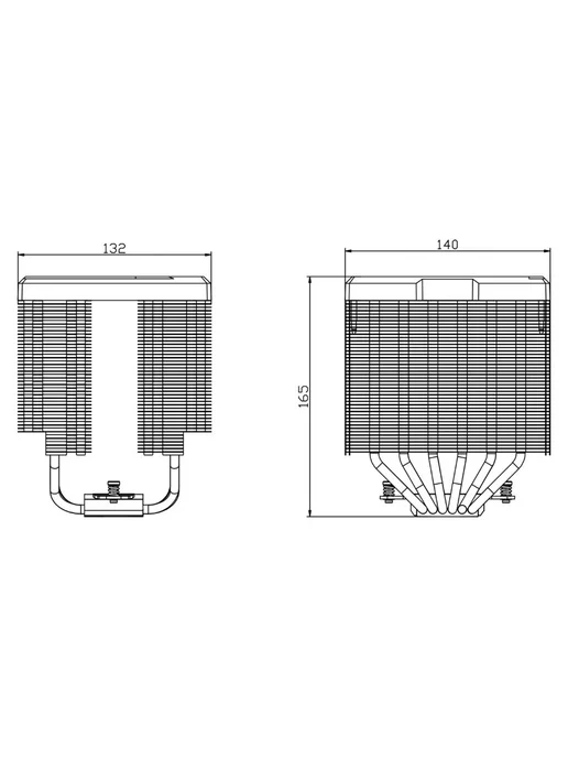 Thermalright Кулер Peerless Assassin 140 Digital BLACK (PA140-DG-BL), черный, фото 4