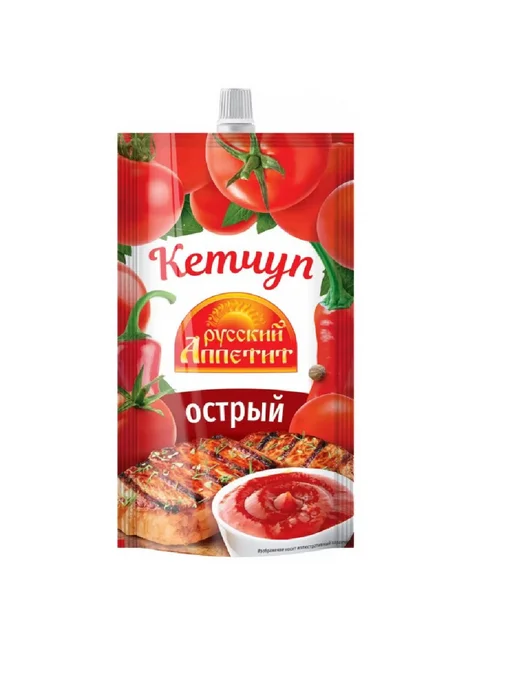 Русский аппетит Кетчуп Острый, 250гр, 3 шт, 250 г, 3 шт, фото 2
