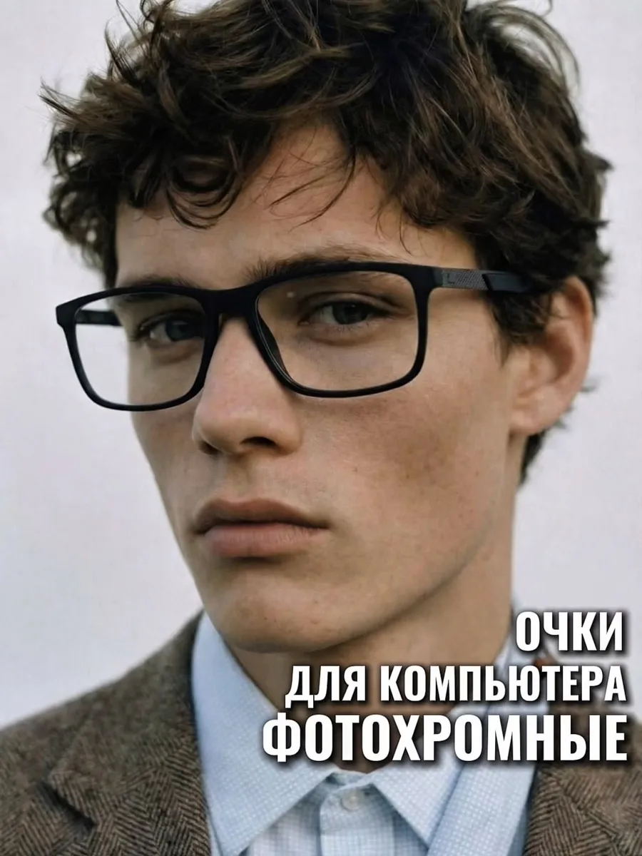 Очки для компьютера фотохромные защитные без диоптрий