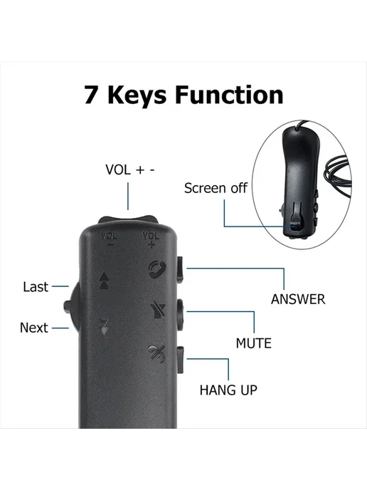 7-Key Universal Car Steering Wheel Buttons Multi-Functional, вариант, фото 4