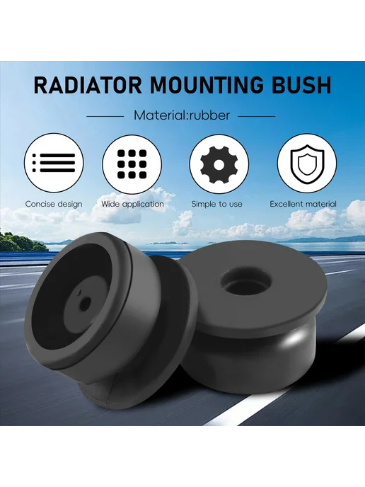 1 Pair Lower Radiator Mounting Rubber Bush for HONDA CRV, вариант, фото 4