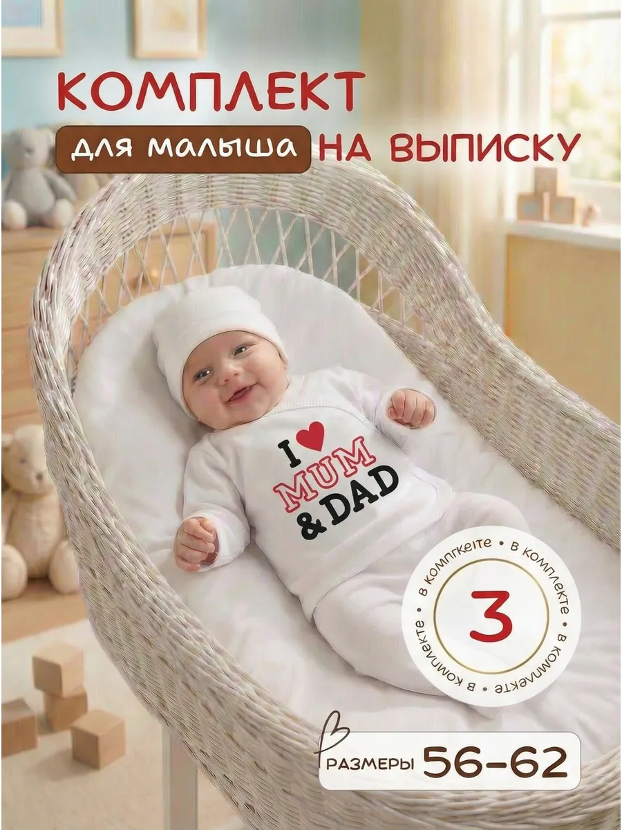 Комплект одежды на выписку новорожденного
