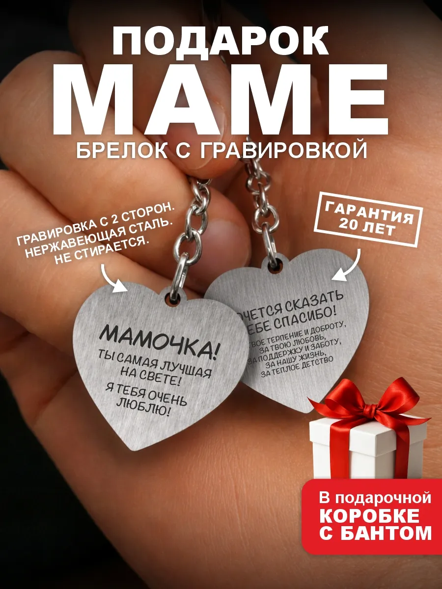 Подарок маме на день рождения брелок