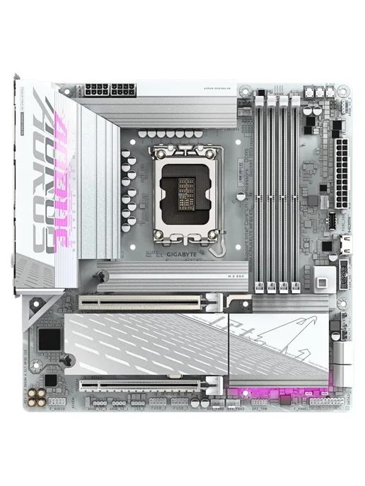 Gigabyte B860M AORUS ELITE WiFi6E ICE LGA 1851 DDR5 Материнская плата, AORUS ELITE WIFI6E ICE, фото 2