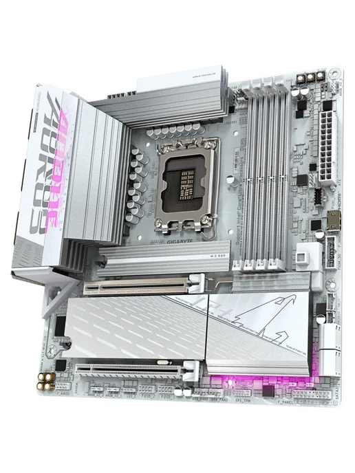 Gigabyte B860M AORUS ELITE WiFi6E ICE LGA 1851 DDR5 Материнская плата, AORUS ELITE WIFI6E ICE, фото 4