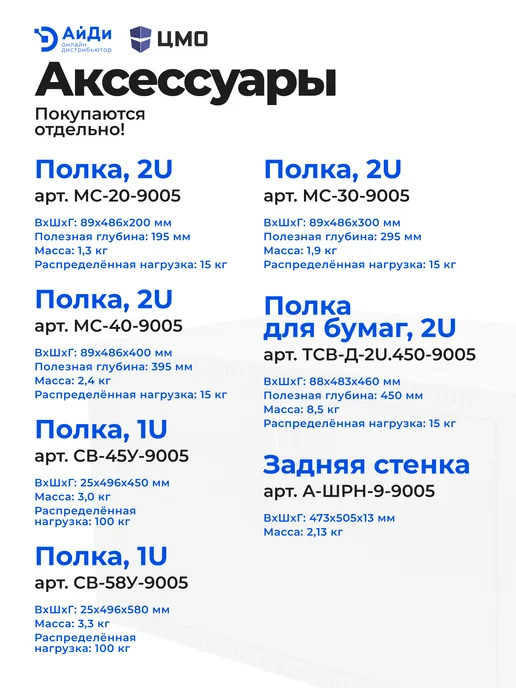 ЦМО Шкаф настенный телекоммуникационный 9U, черный, фото 5