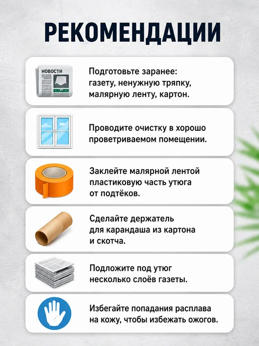Карандаш для чистки утюгов и электроплит, вариант, фото 3