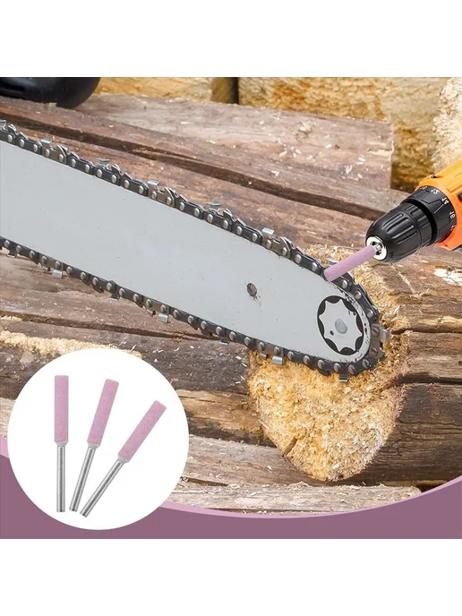 16Pcs Chainsaw Sharpener Grinding Stones 4 8mm Sharpening, 16 шт, фото 6