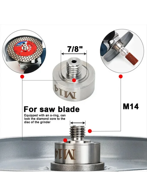 Upgrade M14- X Lock Adapter for Diamond Core Drill Bit, вариант, фото 3