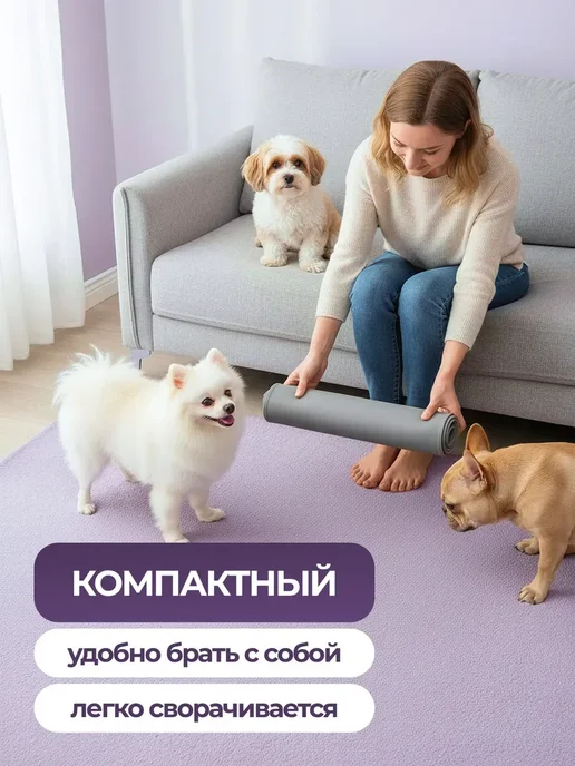 Лоток для собак силиконовый под пеленку, серый, фото 6