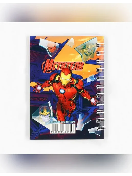 MARVEL Яркий блокнот А7 для творчества и записей, вариант, фото 8