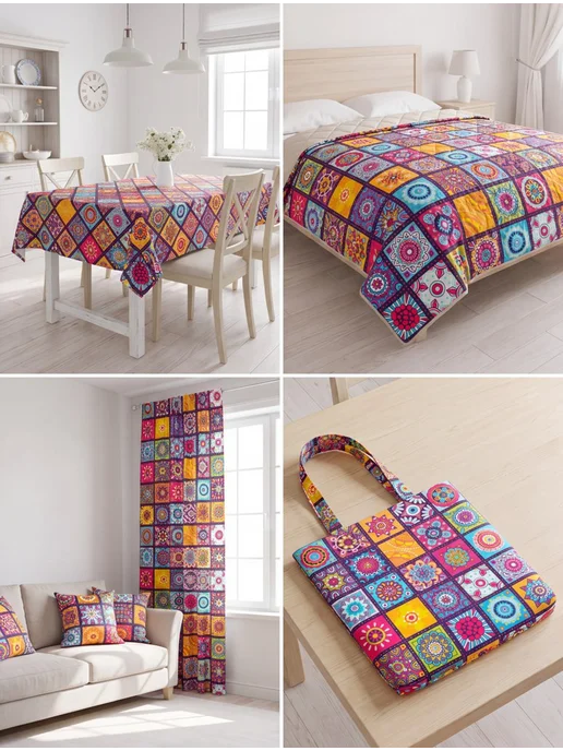 Fabric butik Ткань для рукоделия и пэчворка, фиолетовый, фото 3