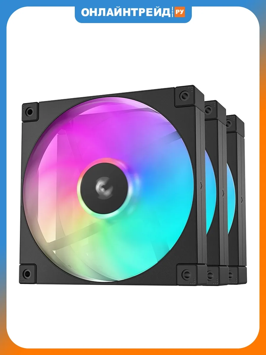 Вентиляторы FD12 ARGB 3IN1 3шт (R-FD12-BKAPN3-G)