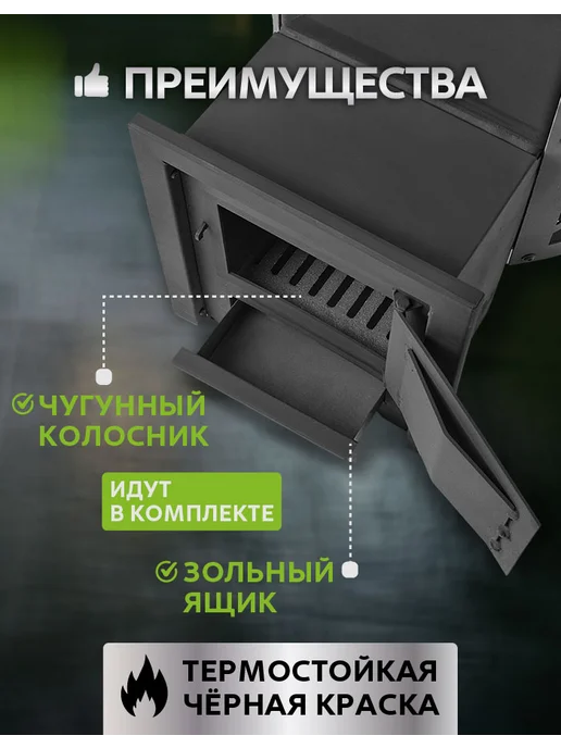 Сталь Мастер Печь банная Рада в Сетке мини, вариант, фото 4