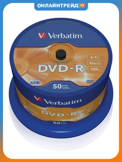 Verbatim Диск DVD-R 4,7 GB 16x CB 50