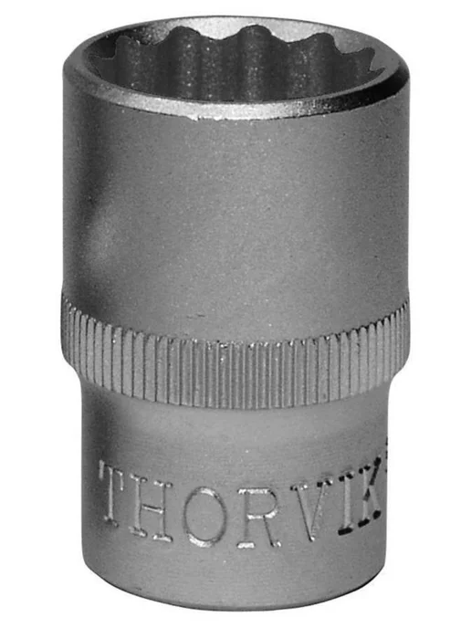 THORVIK Головка торцевая 12-гранная 1 4", 12 мм, FS21412, серый, фото 2