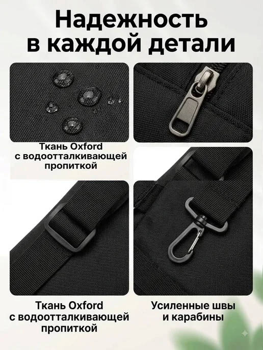 BestShop1 Сумка рюкзак спортивная трансформер для тренировок, черный, фото 7