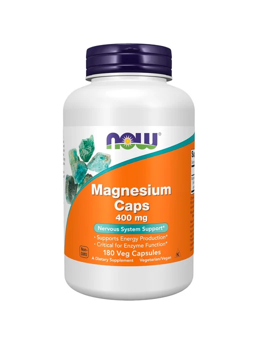 NOW Foods NOW Magnesium Caps цитрат, аспартат 400 мг, 180 капсул, вариант, фото 2