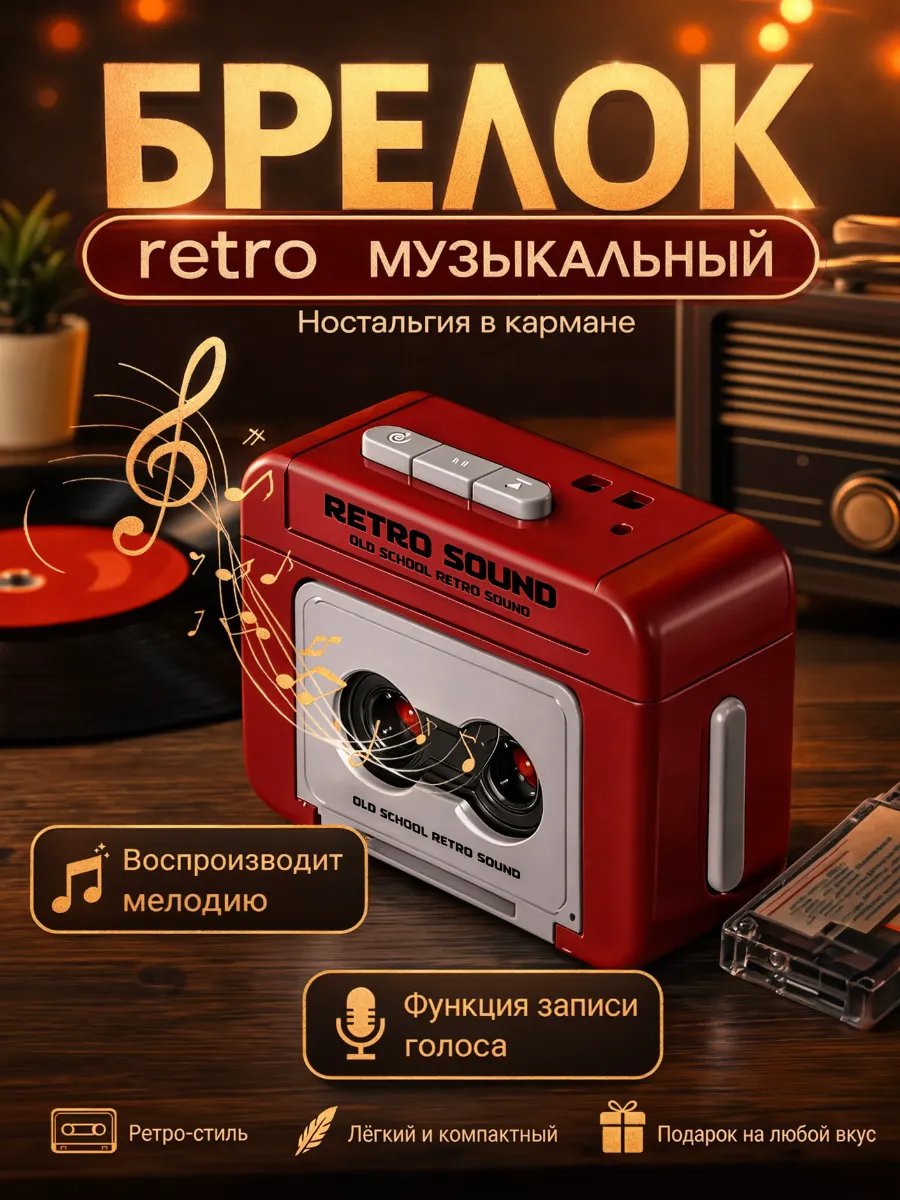 Аудио брелок для ключей музыкальный