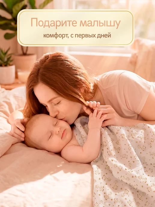 Мир пелёнок Пеленки для новорожденных, белый, фото 7